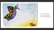 Load image into Gallery viewer, A butterfly and bee touching noses. Text says: In a pretty forest full of flowers, there lived a cute little bee and her mommy.
